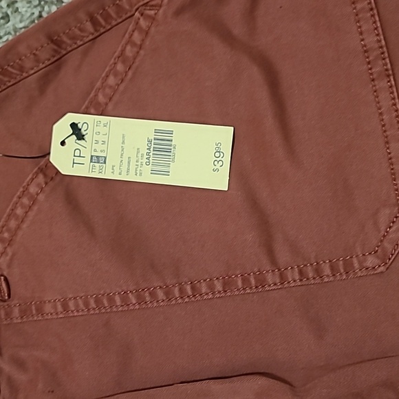 Garage mini Button down skirts, burgundy, XS - Picture 3 of 6